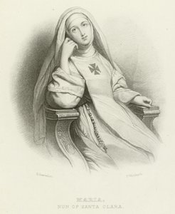 Mária, Santa Clara apáca